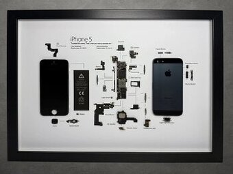 Zarámovaný iPhone 5 – (A3)(Black)