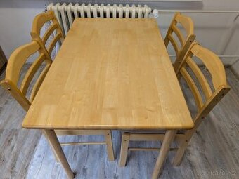 Prodám jídelní stůl a 4 židle