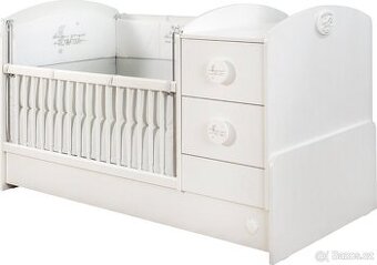 Dětská rostoucí postýlka s přebalovacím pultem Baby Cutton.