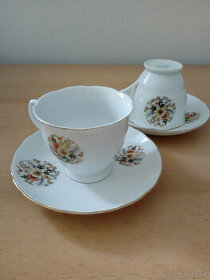 Květinový dekor kávová souprava