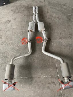 Dodge Challenger 6.4L SRT výfuk