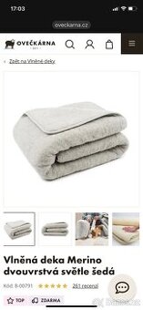 Deka MERINO z ovci vlny