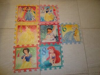 Pěnové puzzle Disney princezny - 7 ks
