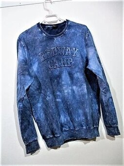 PÁNSKÁ DŽÍNOVÁ MIKINA S 3D NÁPISEM ♥ RED WAY ♥ vel. XXL