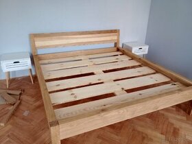 Manželská postel dub