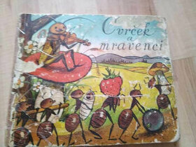 Dětská knížka z roku 1970 - Cvrček a mravenci - 1