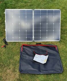 Solární skládací kufr 160W k dobíjení akumulátoru 12V