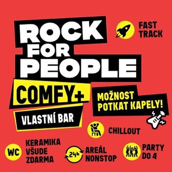 Rock for People 2025 -  2x Comfy+ 4 dny (bez jména)
