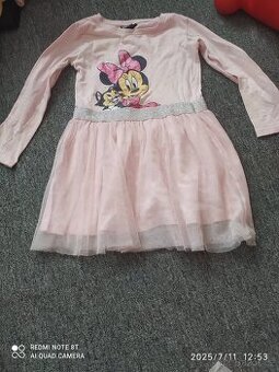 Dívčí šaty Minie Mouse velikost  110