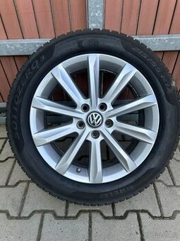 Alu kola + Pneu VW PASSAT B8 3G 215/55 originál,R17 - 1