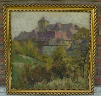 Starý obraz Gustav Macoun(1889-1934) dat. 1910