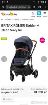 Kočárek Strider M, Navy Ink, Britax Römer sportovní