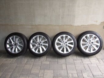 Original alu Škoda  5x112 ET 40, 205/50R17, 4x 8mm zimní