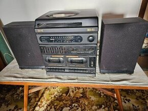 trojče - kazety, gramofon, rádio - SRN 90. léta