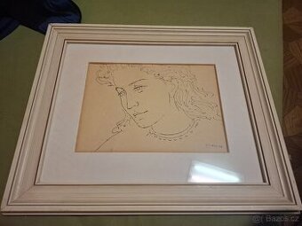 Obraz portrétní studie(František Volf)originál