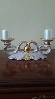 Rúžový porcelán zlacený