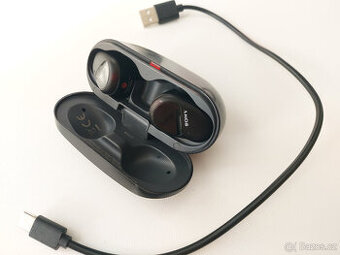 špičková sluchátka Sony True Wireless WF-SP800N, černá