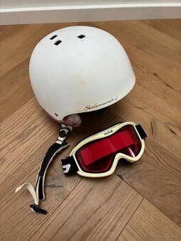 lyžařská helma dámská + brýle