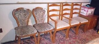 5x rustikální židle - 1