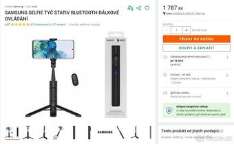 ITFIT Selfie P007 – Bluetooth Selfie tyč a stativ (Tripod) 2