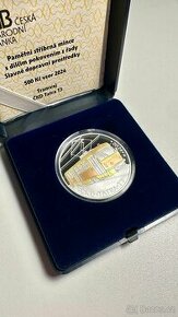 Stříbrná mince 500 Kč Tramvaj ČKD Tatra T3 PROOF