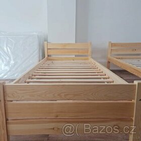 Prodám nové masiv postele 90x200cm - 1