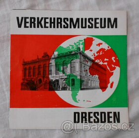 leták Verkehrsmuzeum Dresden ( Muzeum dopravy v Drážďanech )