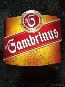 Svítící reklama Gambrinus