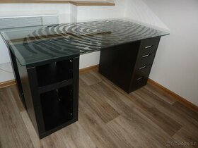 Ikea pracovní stůl se sklem 148 x 73 cm - limitovaná edice