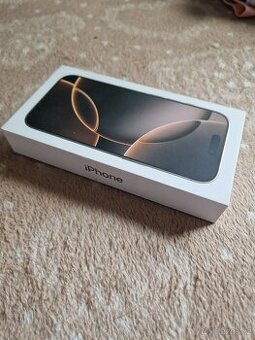 iPhone 16 Pro - 128 GB pouštní titan - rozbaleno - 20 měsíců