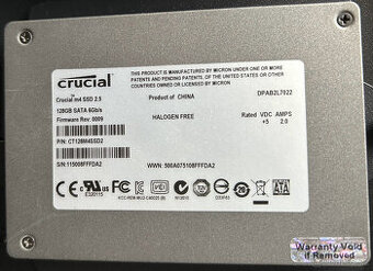 SSD disk Crucial M4 128GB – ve skvělém stavu