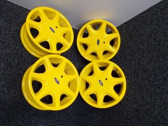 Žlutá alu kola originál Ford 6x15 ET40 4x108x63,3
