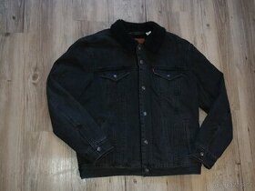 zateplená riflová bunda levis xl - nová s visačkami - 1