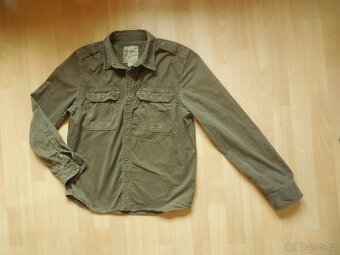 pánská Surplus khaki košile riflová dl.ruk, ba XL-XXL/46
