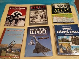 Vojenské knihy Mig 23 aj.