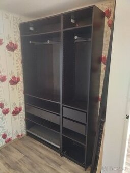 2x Skříň IKEA PAX tmavě hnědá