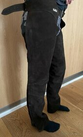 Chapsy hnědé kožené M