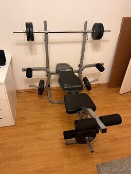 Olpran BH-SO-002W multifunkční posilovací lavice + závaží