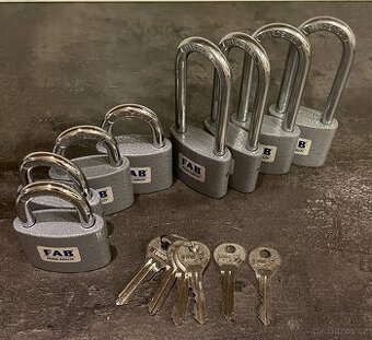 Visací zámky na jeden klíč 80h/52