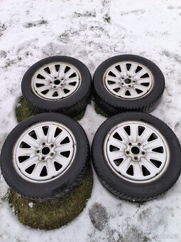 4 zimní kola ŠKODA 16´,5x112 pneu 205/55/16 OCTAVIA III, VW