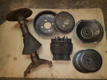 Tatra 57 Válec, poloosa, kryt diferencialu + ozub. kola