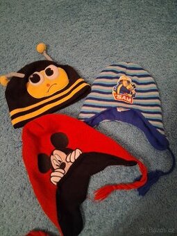 Čepice 3 ks, 3-6 let