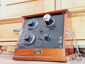 Starožitné rádio Elektrofon E11. Elektromekano, 1924
