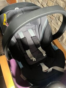 Cybex aton 5 + 2x isofixová základna, adaptéry na kočárek - 1