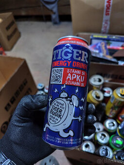Plechovky od Energy Drinků Tiger 1