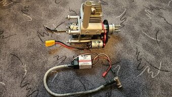 Rc benzínový motor - Eme 35 + starter - Rc letadlo