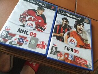 NHL 09, FIFA 09. Obojí český. komentátoři