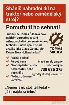 Zprostředkování prodeje náhradních dílů
