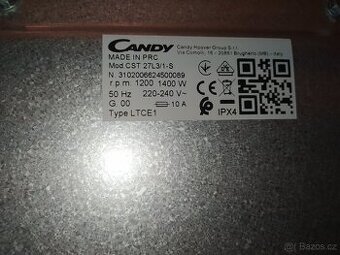 úplně nová pračka CANDY SMARTWICH CST 27L3/1-S