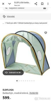 Baldachyn stan nad postel Ikea Eldfluga